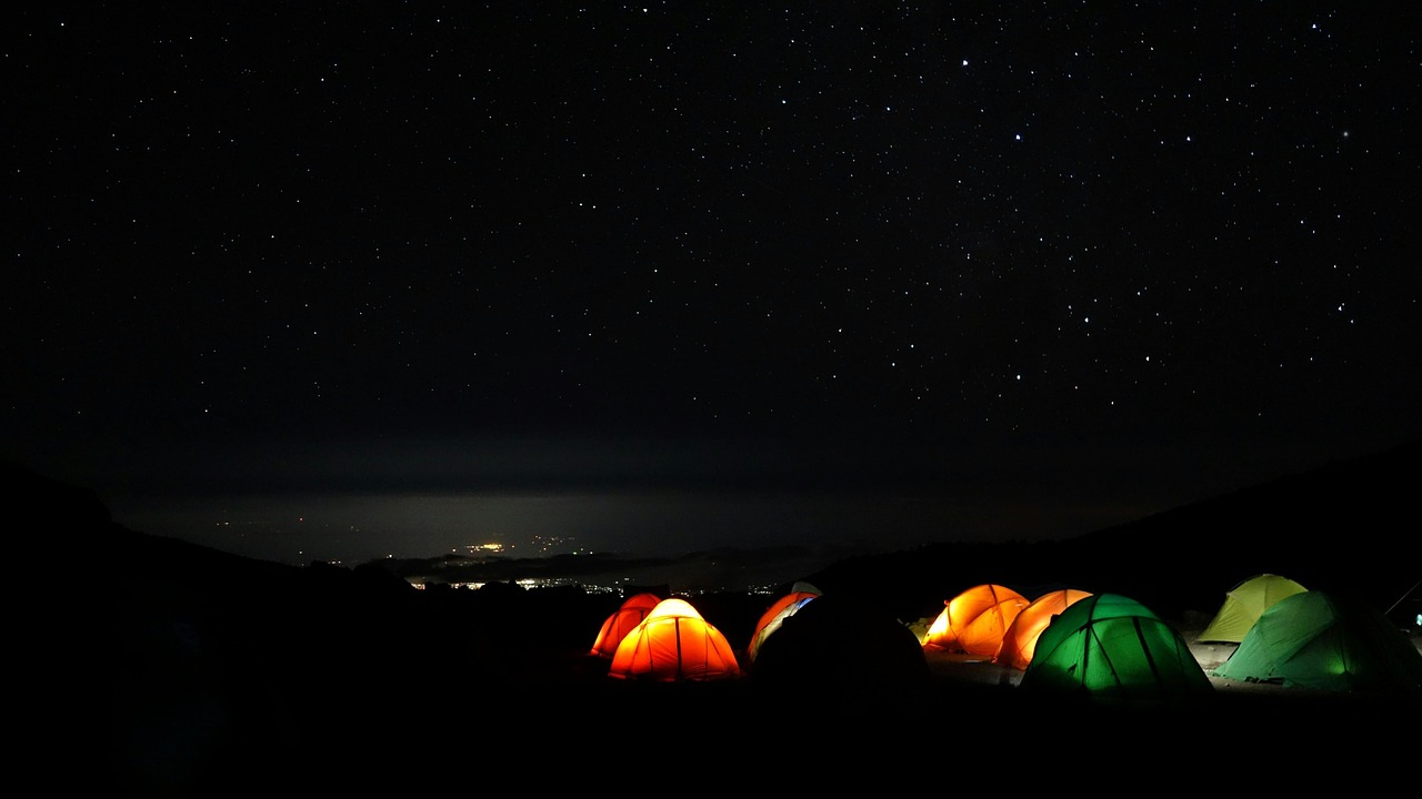 bivouac at Barranco Kilimanjaro ascent