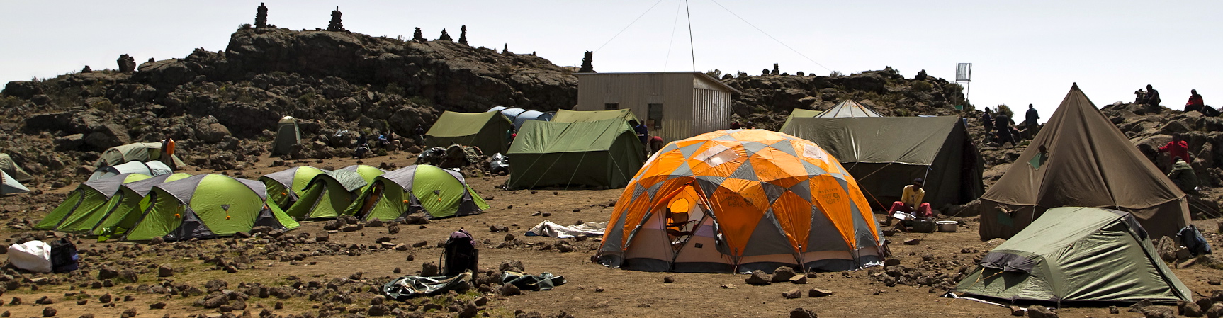 Night in camp at Shira